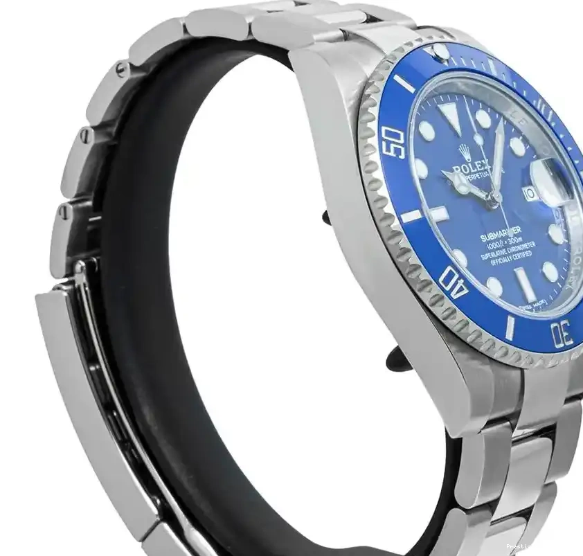 Prestigious Jewelers Rolex 116619LB Submariner Blue 0606